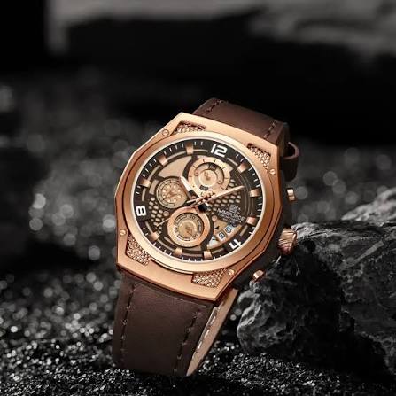 NAVIFORCE Chronograph Watch with Leather Strap | NF8051
